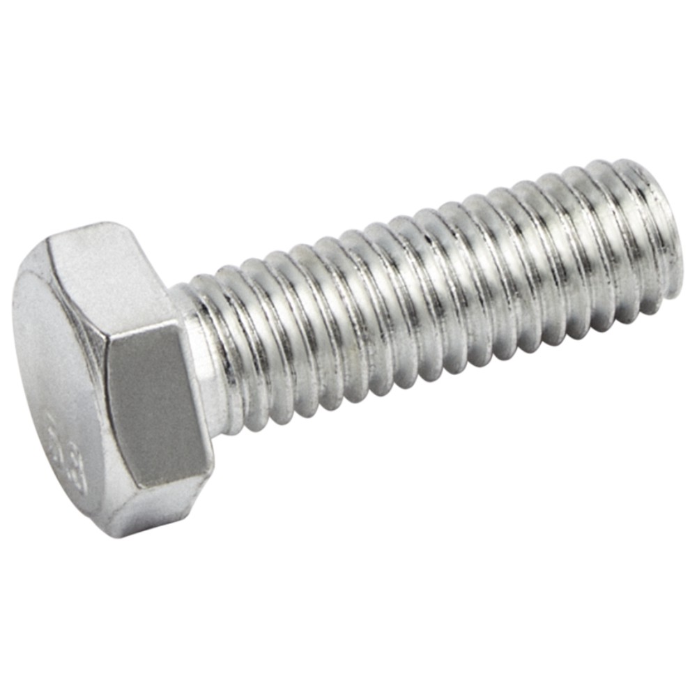 Болт с шестигранной головкой M8x25 мм оцинкованный полная резьба 1170111