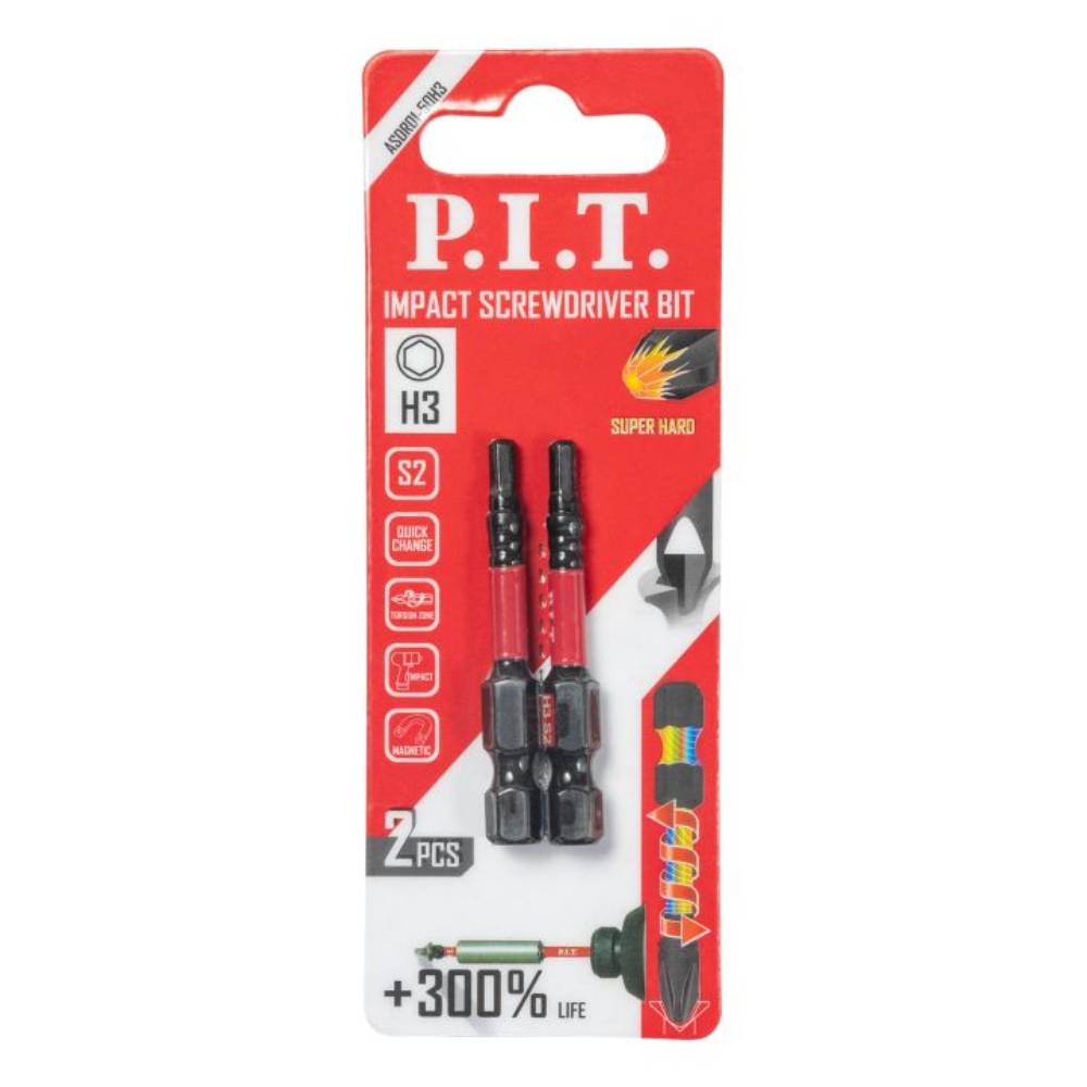 Бита ударная P.I.T. PH3 x 50 мм упаковка 2 шт. ASDR01-50H3