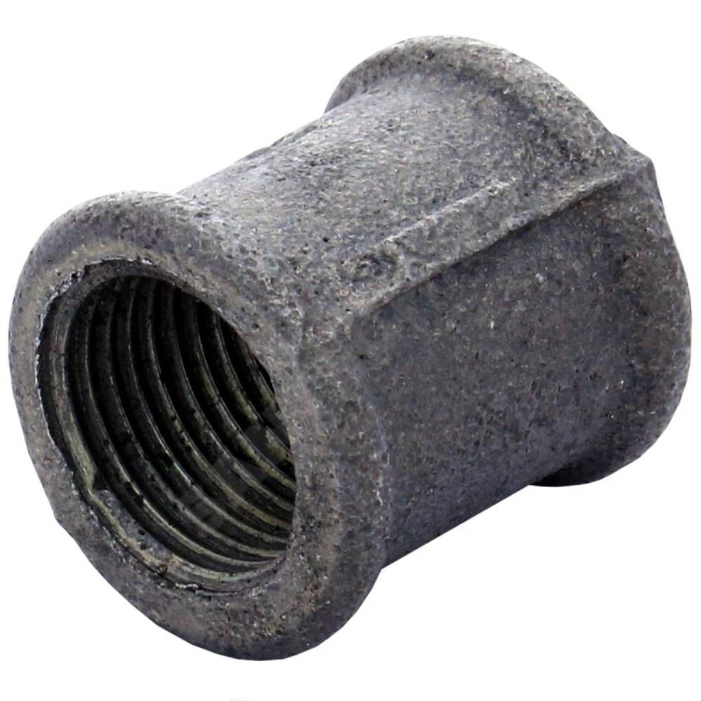 Муфта прямая FITTEX чугунная 1 1/4 дюйма ВР-ВР черная 1725968