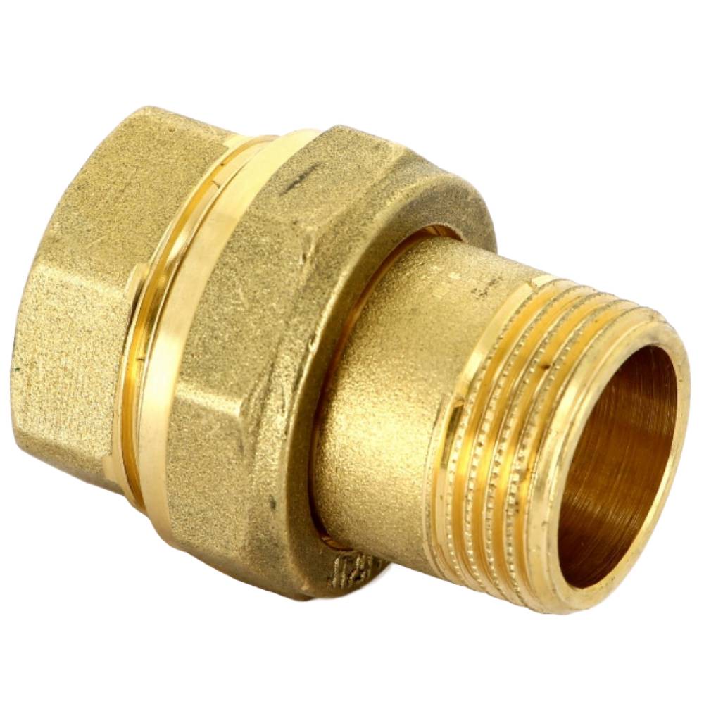Соединение разъемное прямое Uni-Fitt НВ 1 с плоской прокладкой латунь 162G4000
