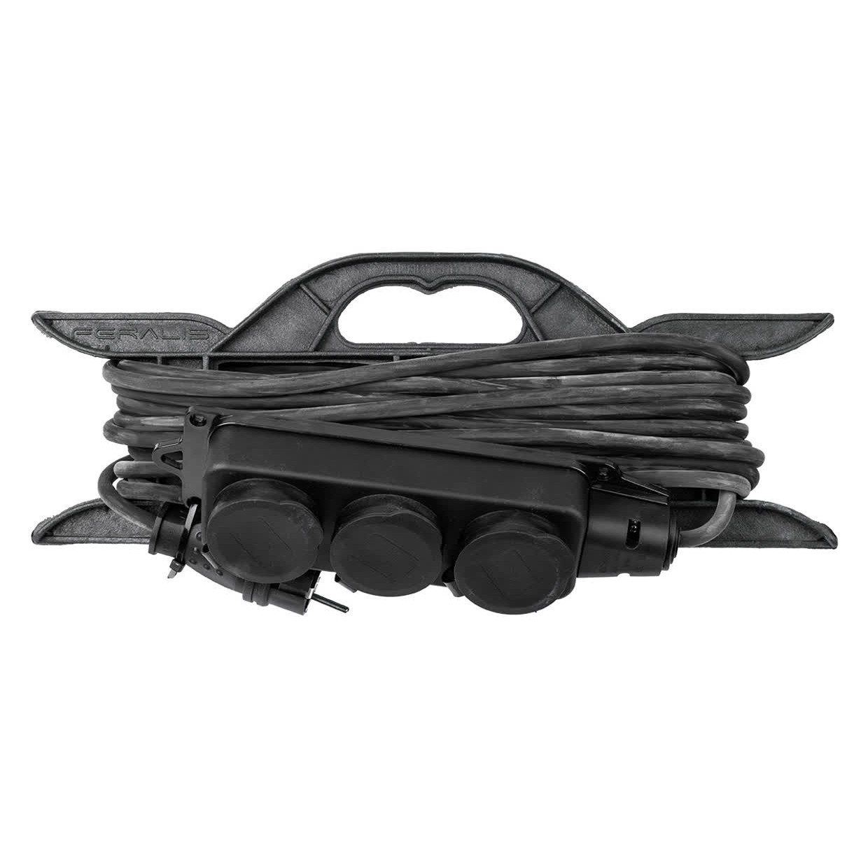 Удлинитель-шнур силовой на рамке TDM ELECTRIC Народный 3 гнезда 10 м каучук SQ1307-0233