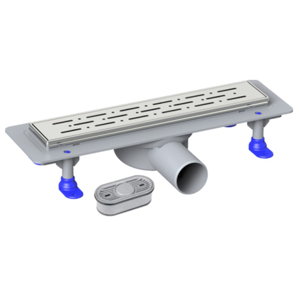 Трап линейный VALFEX VF.052.050K.600.03 600 мм выпуск 50 мм решетка и окантовка нержавеющая сталь VF.052.050K.600.03