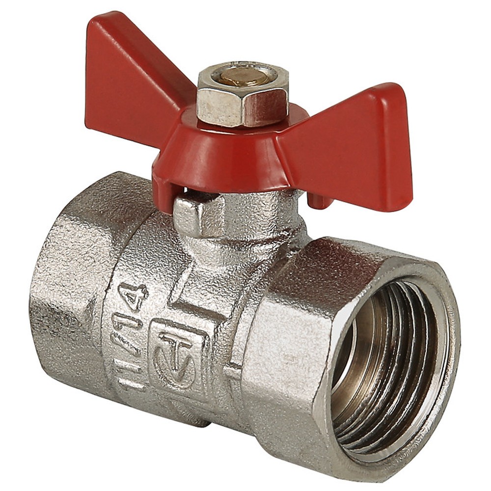 Кран шаровый VALTEC Compact 3/4 ВВ ручка бабочка VT.092.N.05