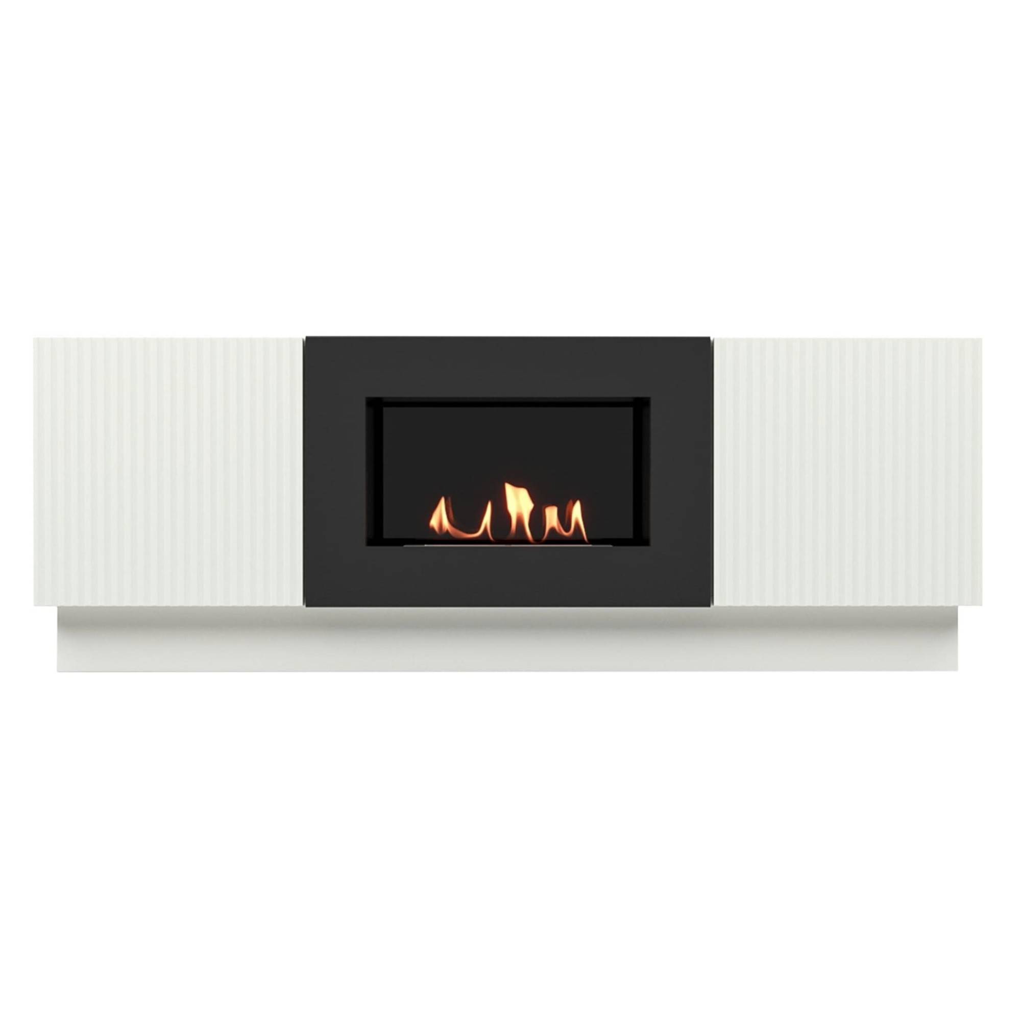 Тумба с биокамином Firelight BFP/P-1400L белая 1595752