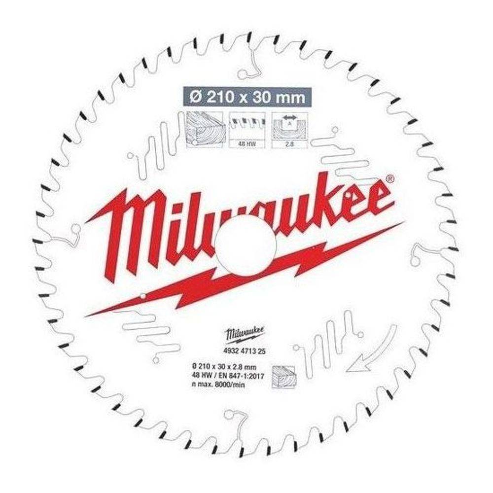 Диск пильный по дереву Milwaukee 210x30x2.8 мм 54 зуба 4932471311