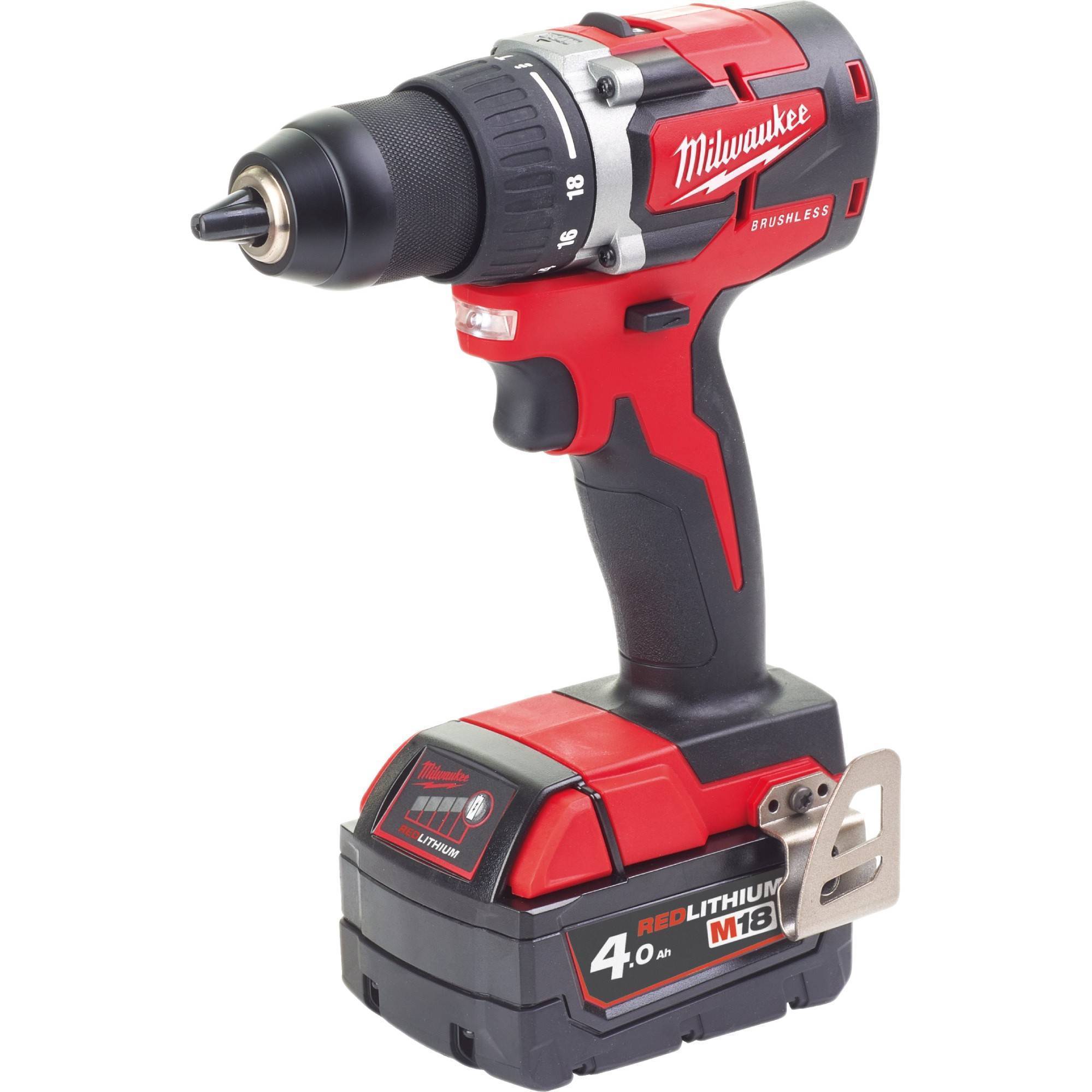Дрель-шуруповерт аккумуляторная Milwaukee M18 CBLDD-402C 2x4.0 Ач M18 CBLDD-402C