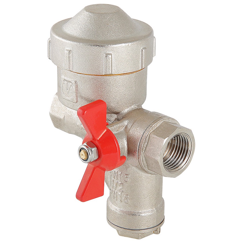 Кран шаровой с фильтром и редуктором VALTEC VT.298.NR 1/2 ВВ правый VT.298.NR.04