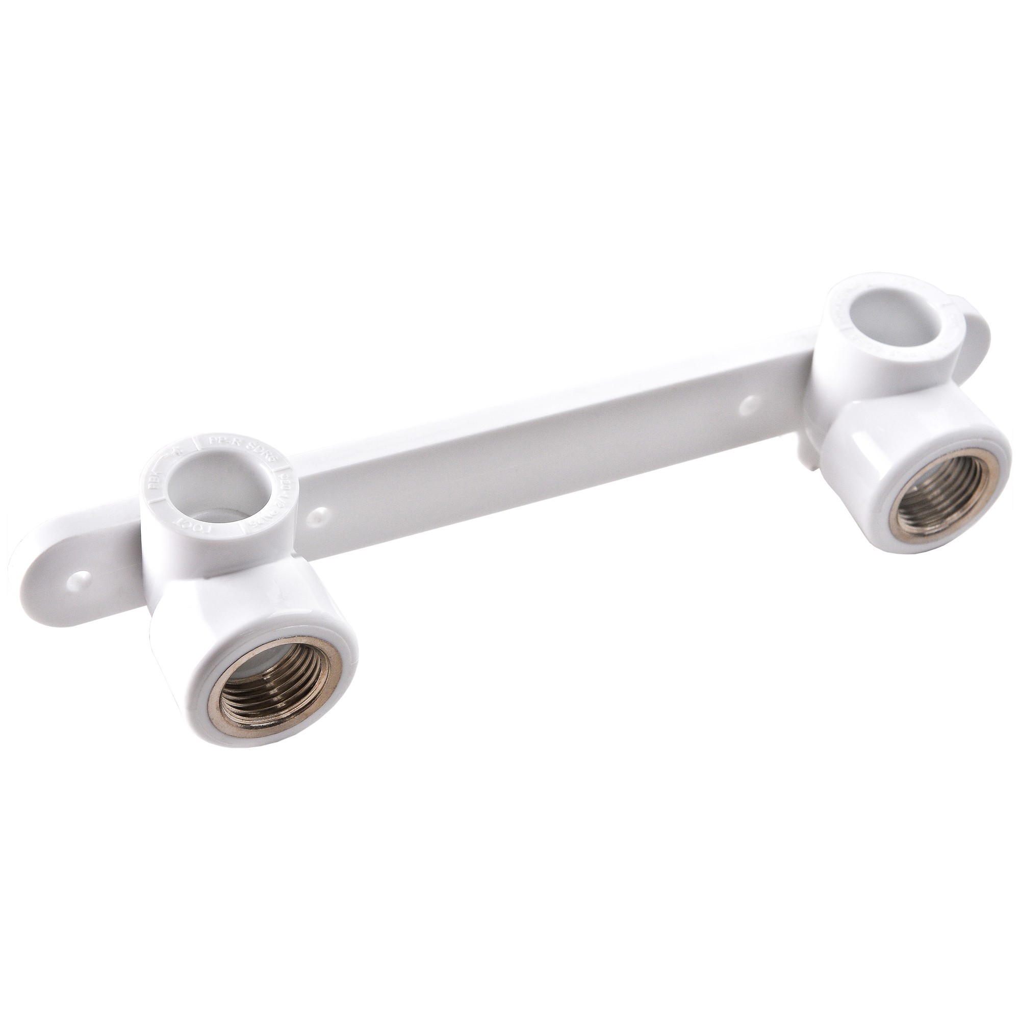 Комплект настенный для смесителя РВК 20x1/2 дюйма ВР белый 20x1/2