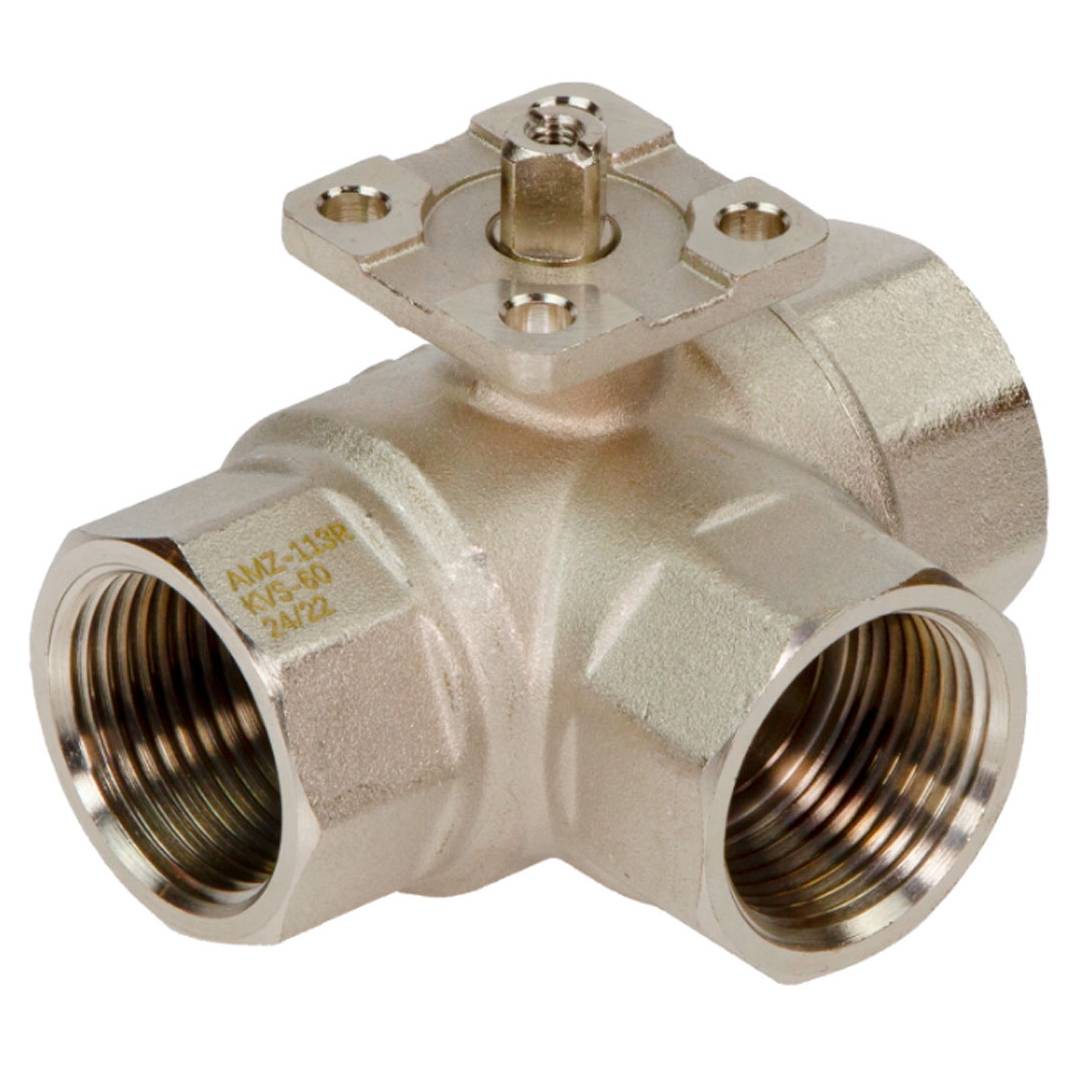 Кран шаровой Ридан AMZ-113R 3-ходовой DN 20 PN 40 Rp 3/4 1448343