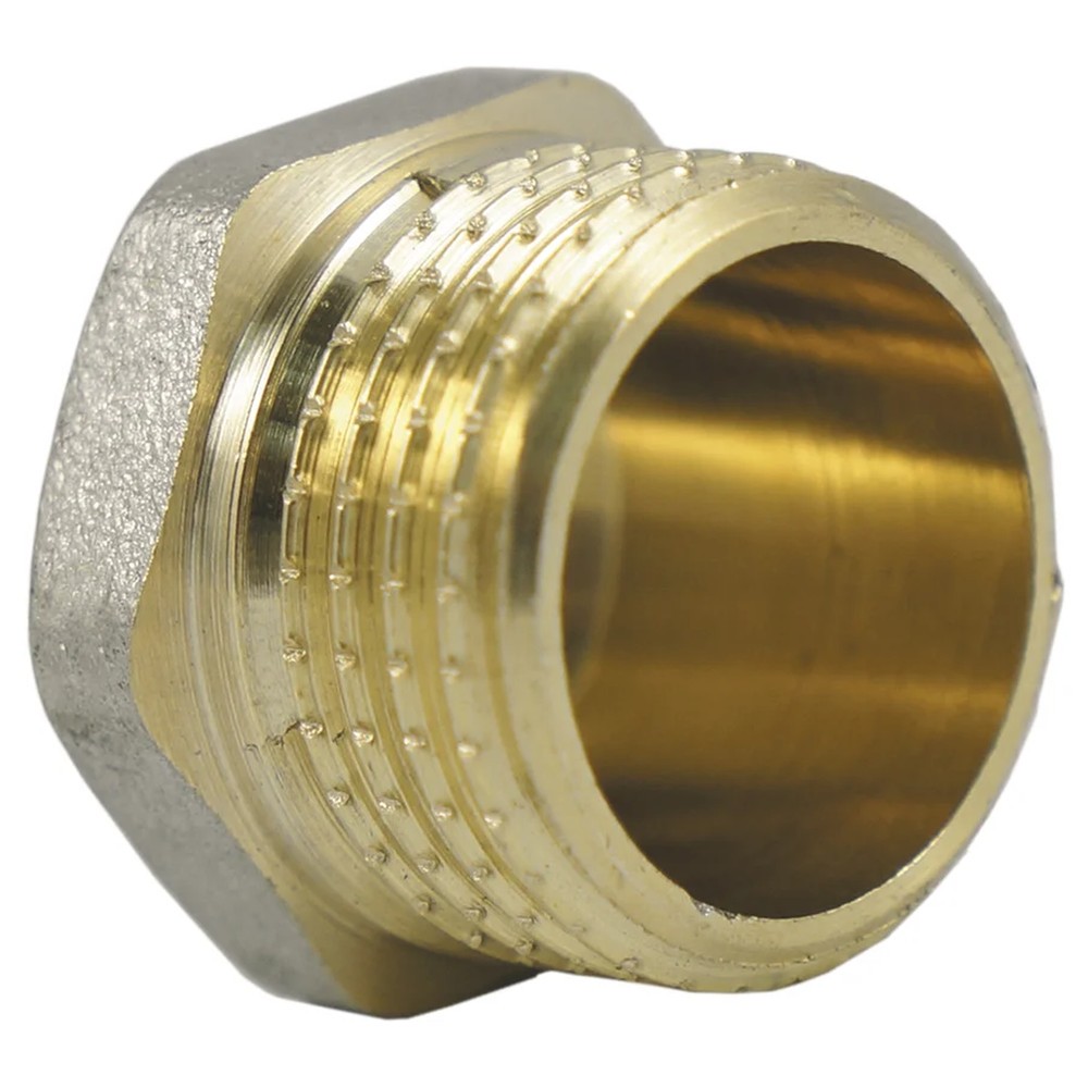 Пробка латунная JIF 1 наружная резьба упаковка 10 шт 251