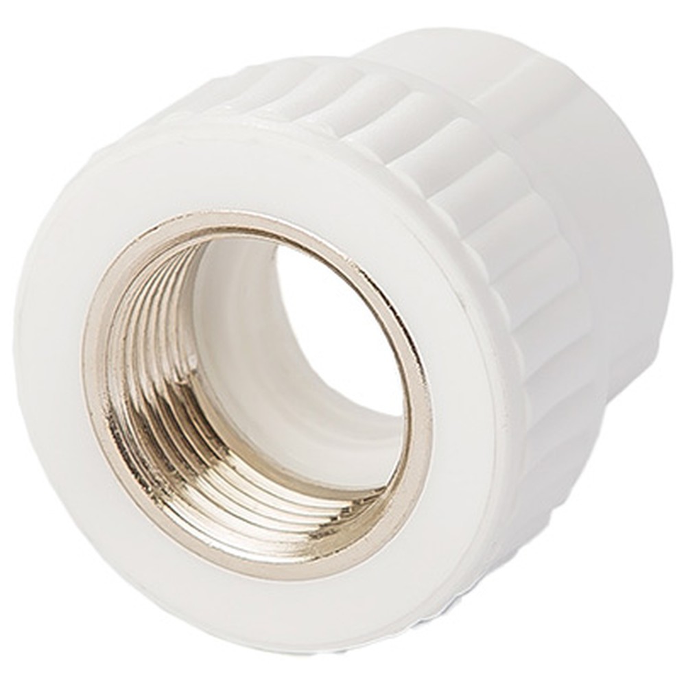 Муфта комбинированная Lammin PPR 25x1/2 внутренняя резьба белая (25 шт.) LP11025012