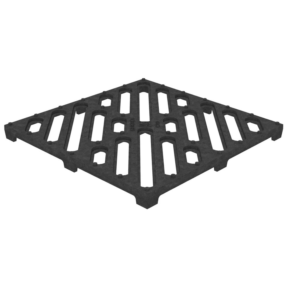 Решетка для дождеприемника Gidrolica Point 285x285 мм чугунная щелевая 205