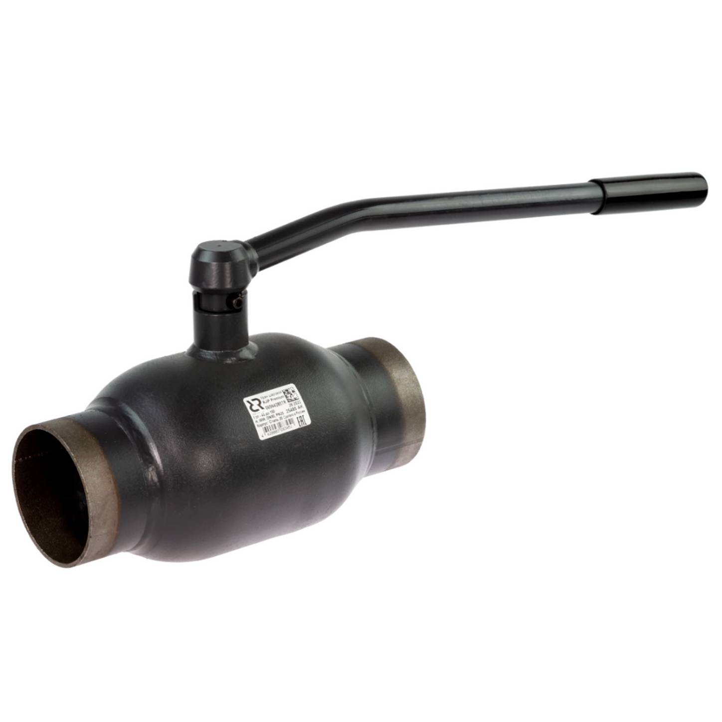 Кран шаровой Ридан Jip-R Premium WW Ду 65 Ру 25 под приварку с рукояткой 1457323