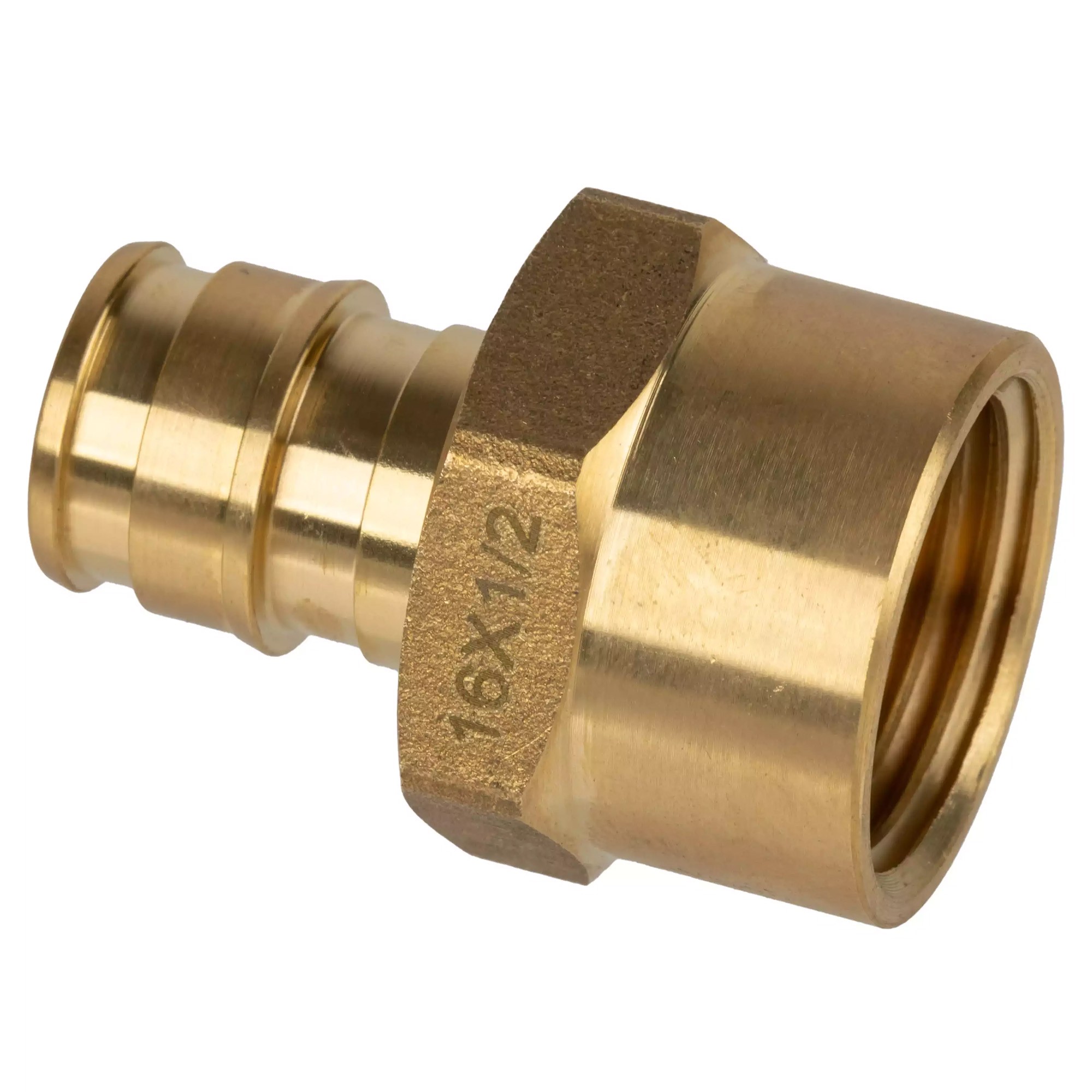 Штуцер латунный Usystems 16x1/2 ВР 1135758