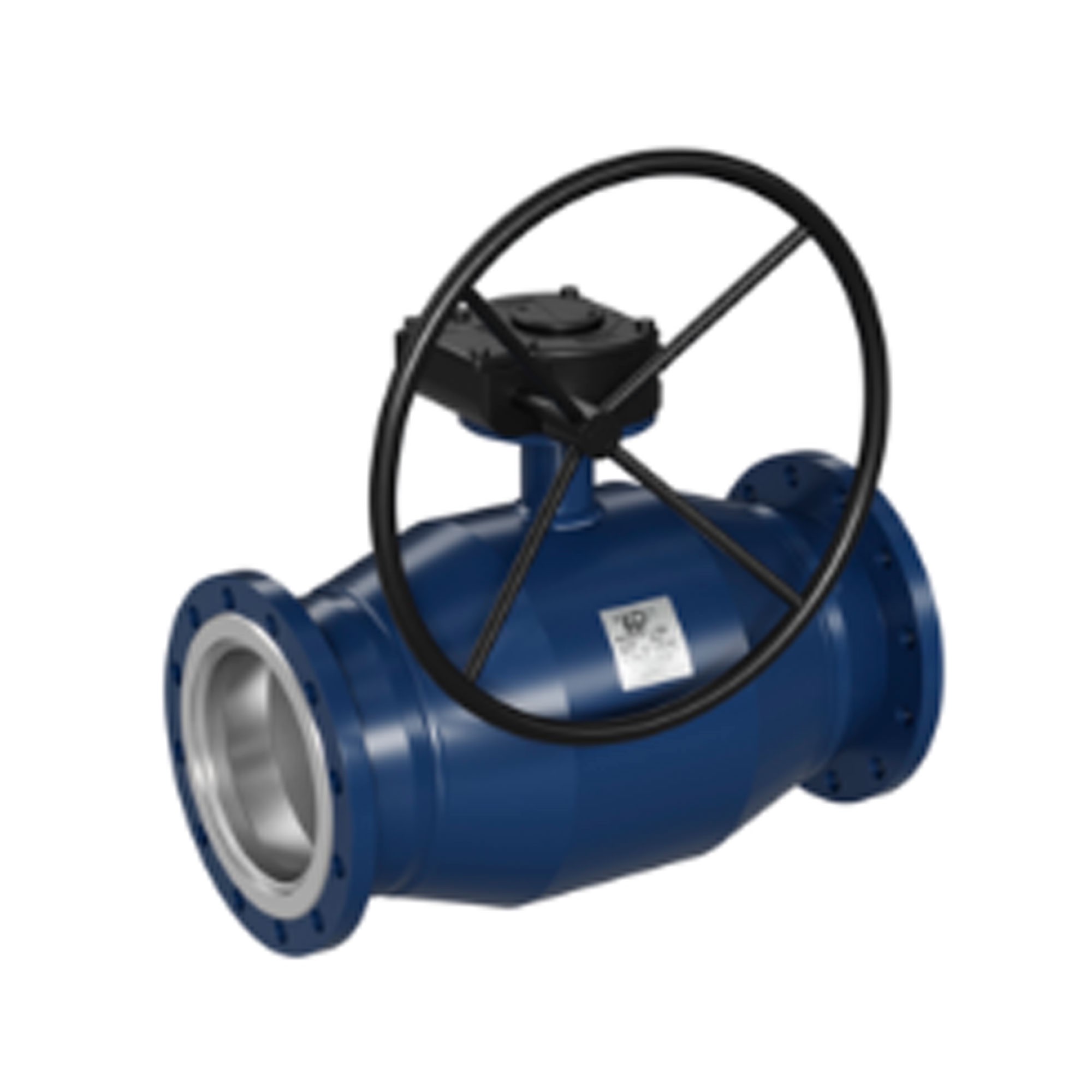 Кран шаровой LD КШЦФР Ду200 Ру16 фланцевый полнопроходной с редуктором 12Х18Н10Т КШ.Ц.Ф.Р.200.016.Н/Ж.02