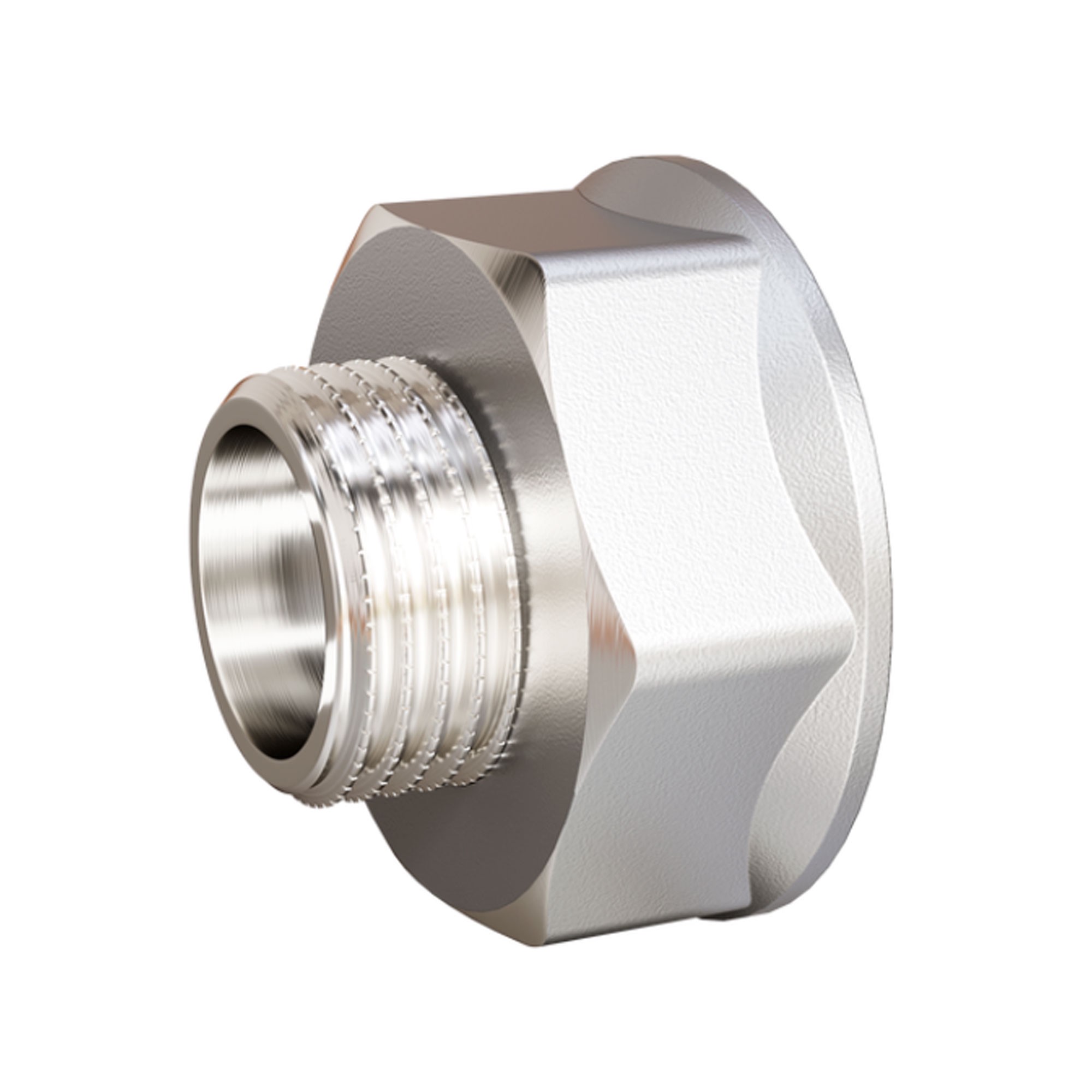 Переходник LD Pride DN40х32 1 1/2 ВР х 1 1/4 НР латунный никелированный НС-1767378