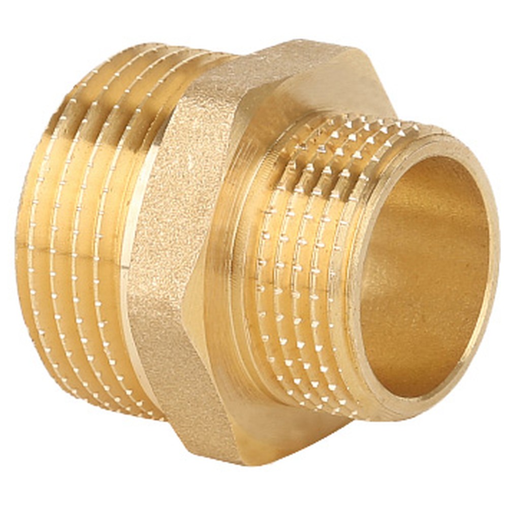 Ниппель переходной Gappo НР-НР латунный 1 x 3/4 НС-1441382