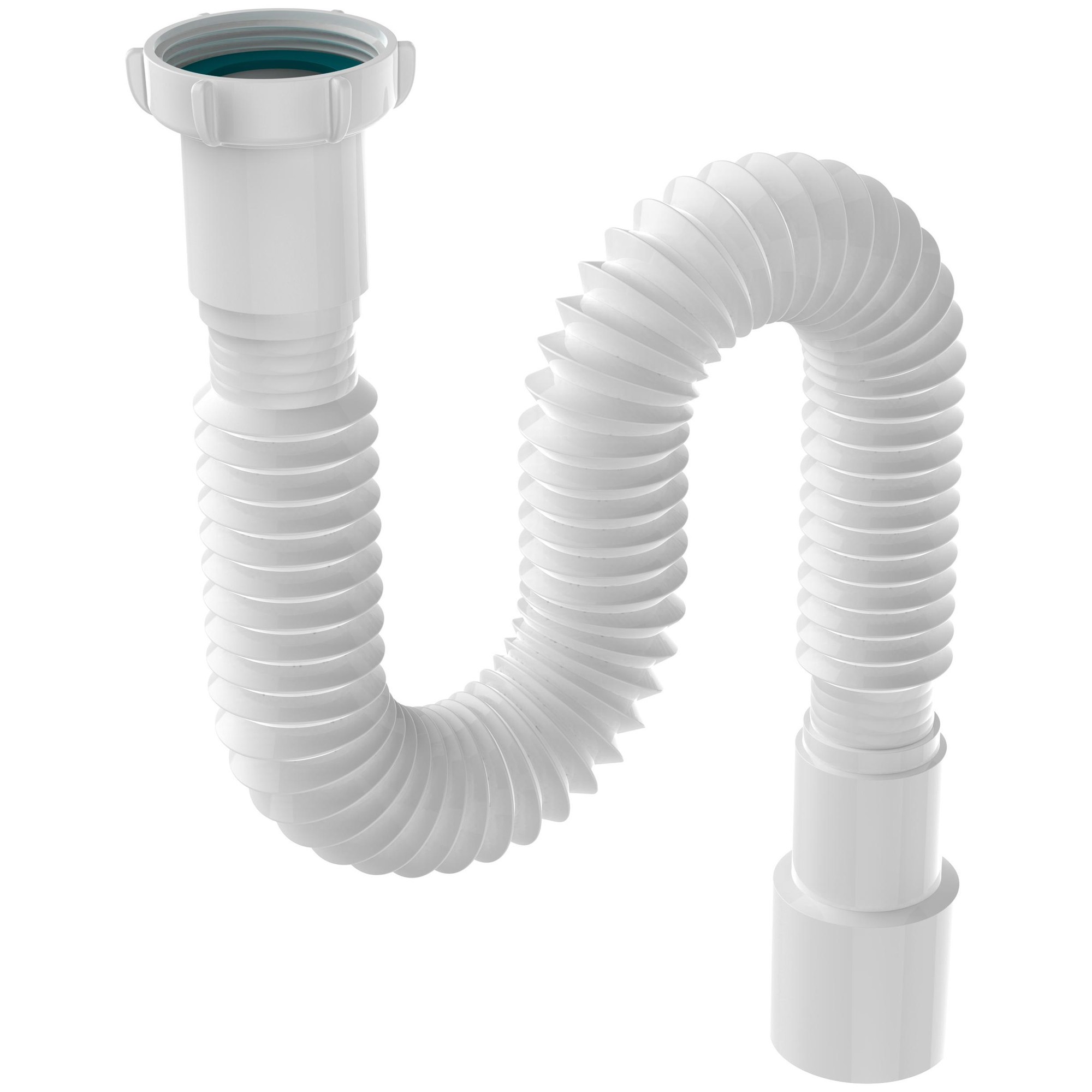 Труба гибкая гофрированная Aquant 1 1/2x40/50 мм белая T103-85-MR