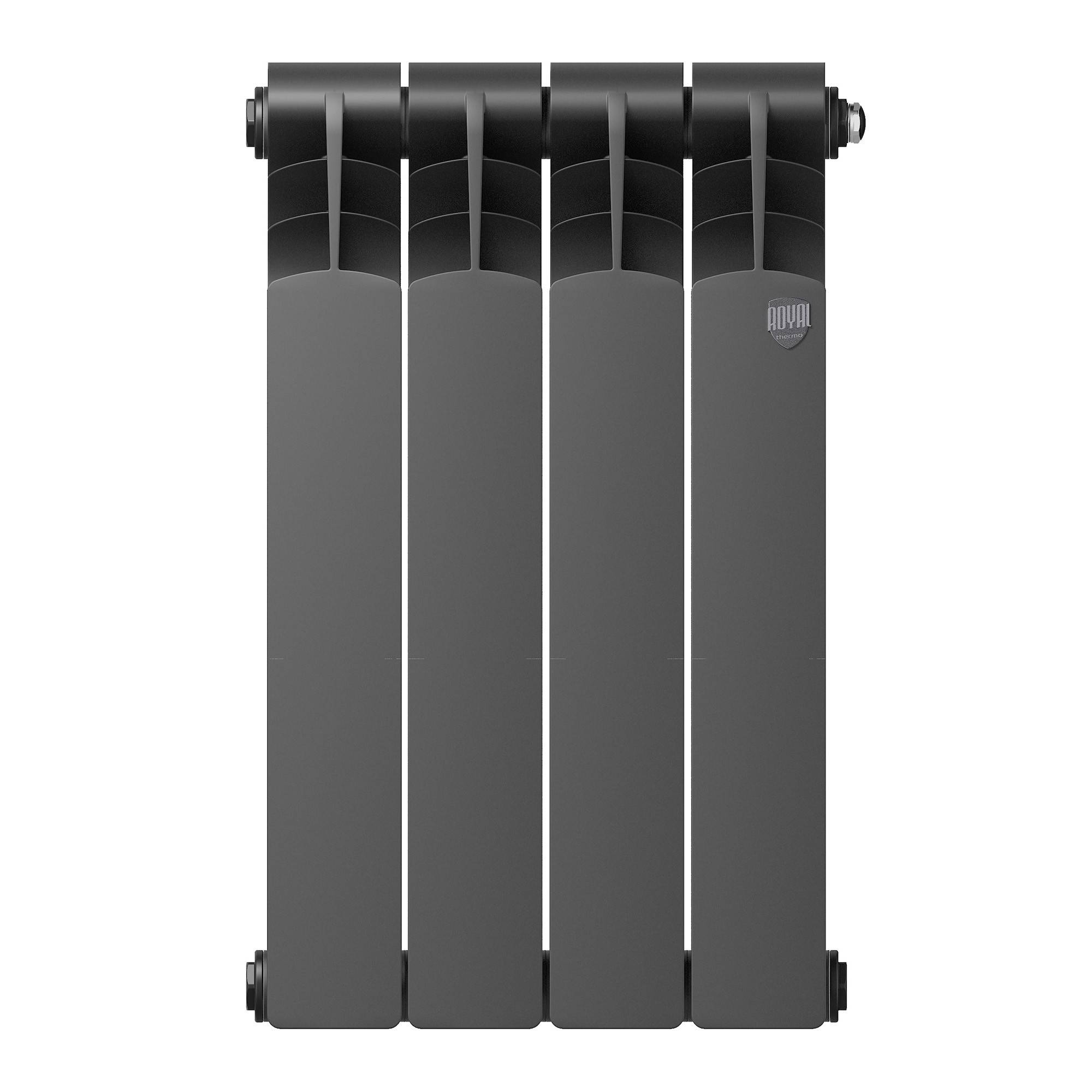 Радиатор биметаллический Royal Thermo Revolution Bimetall 500 2.0 4 секции Noir Sable 1425273