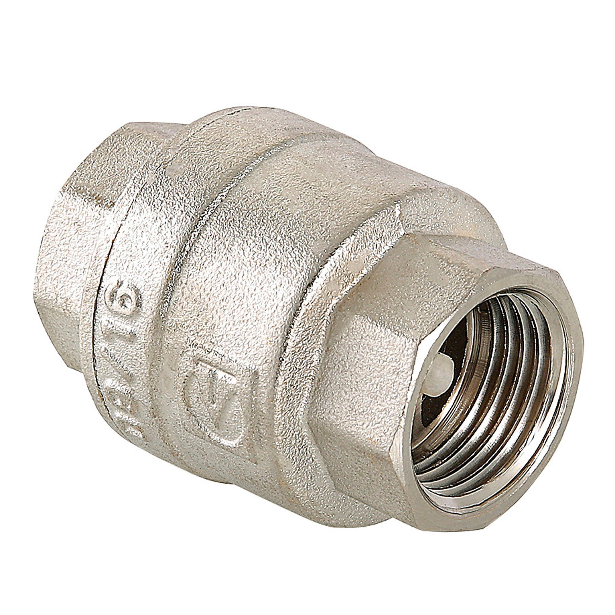 Клапан обратный Valtec пружинный 1 1/2 никелированный VT.161.N.08