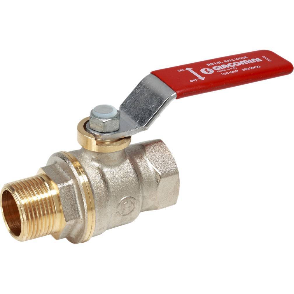 Кран шаровой Giacomini DADO 1 1/2 ВР-НР полнопроходной ручка-рычаг R914LX027