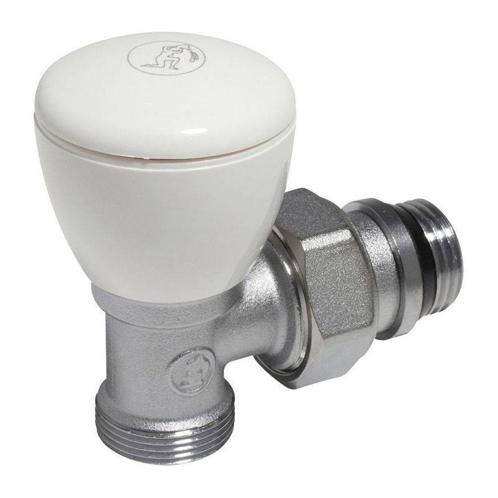 Клапан радиаторный угловой ручной Giacomini R25 3/8 x 16 R25X032