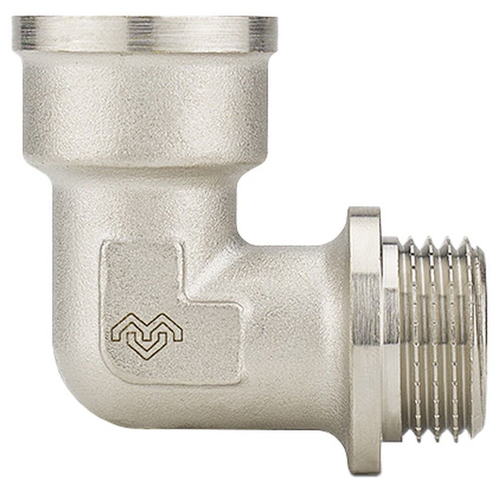 Угольник Varmega ВР-НР с упором 1/2 никелированный VMTF03-N000404