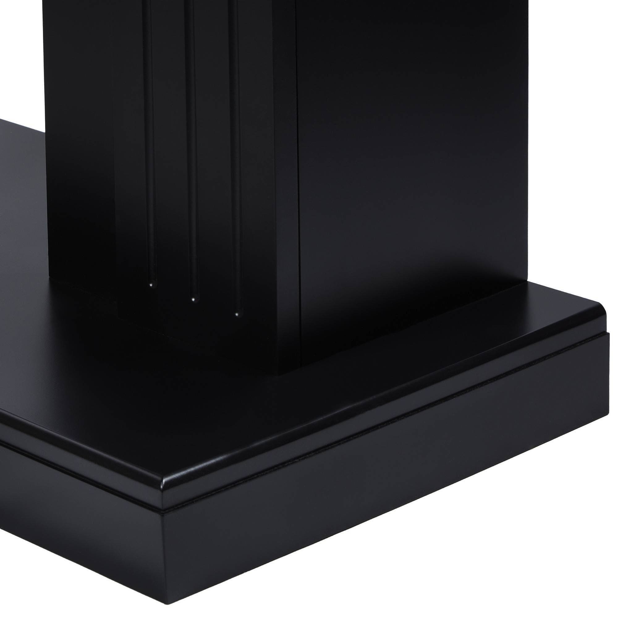 Портал для камина Firelight Bianco 30 черная эмаль 1536143