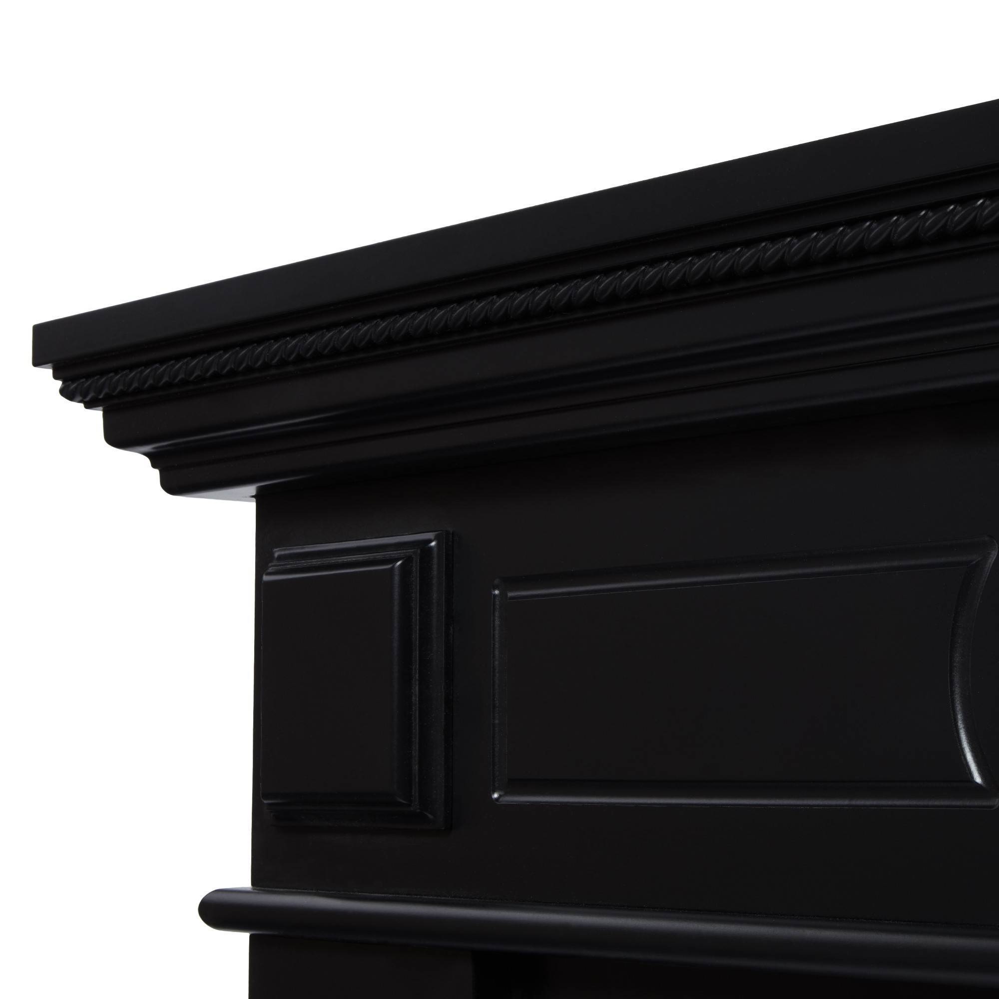 Портал для камина Firelight Bianco 30 черная эмаль 1536143