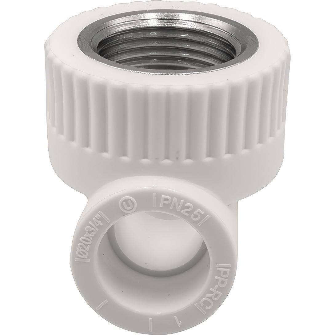 Тройник комбинированный THERMOLIGHT PP-R 20х3/4х20 мм ВР белый НС-1620585