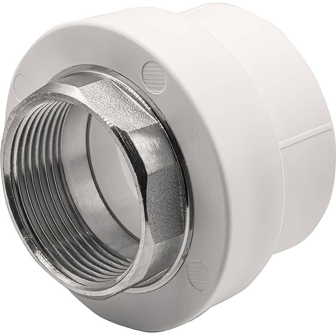 Муфта комбинированная Thermolight PP-R 50x1 1/2 ВР под ключ белая 1620504