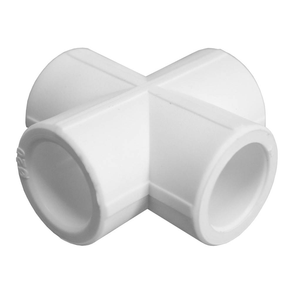 Крестовина полипропиленовая Lammin PPR 25 мм белая НС-1160627
