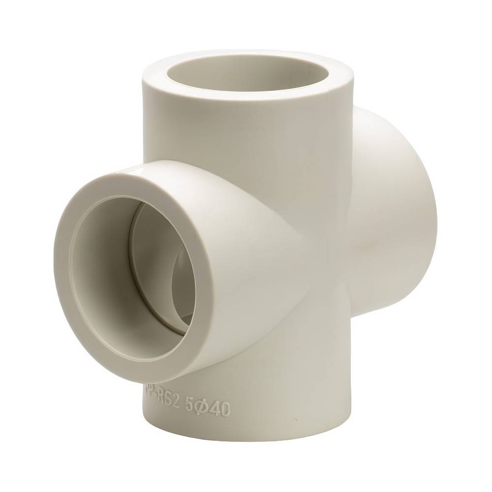 Крестовина полипропиленовая Lammin PPR 40 мм серая НС-1641569