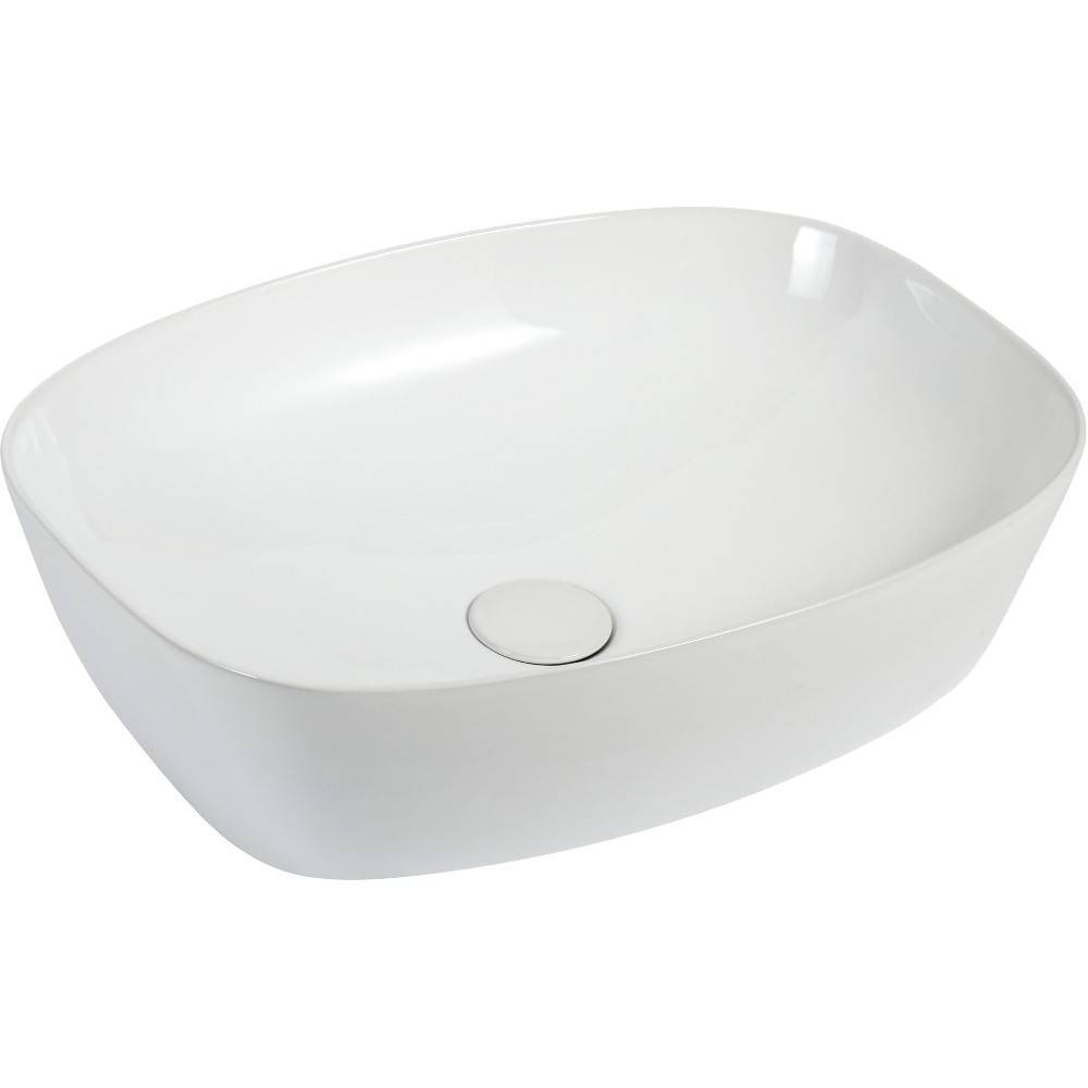 Раковина накладная Orange B08 санфарфор белый глянец B08-500W