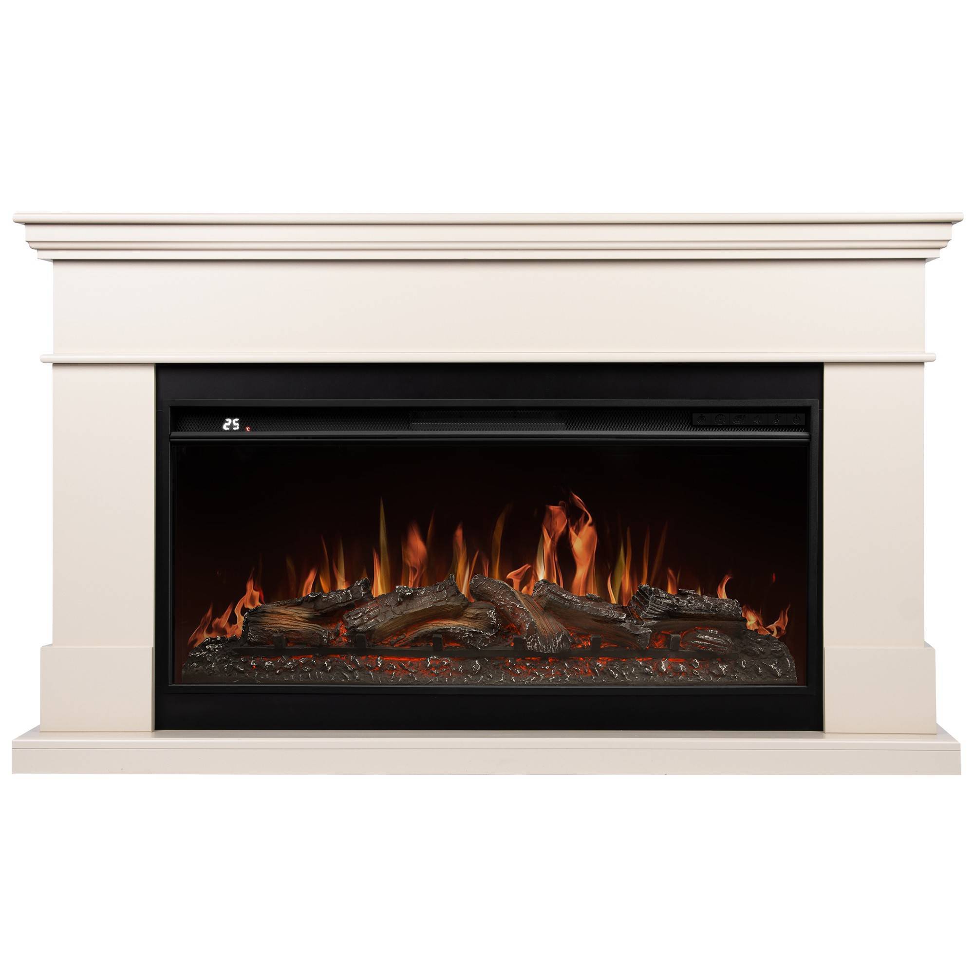 Портал для электрокамина Firelight California 42/40/36 молочный 1672685