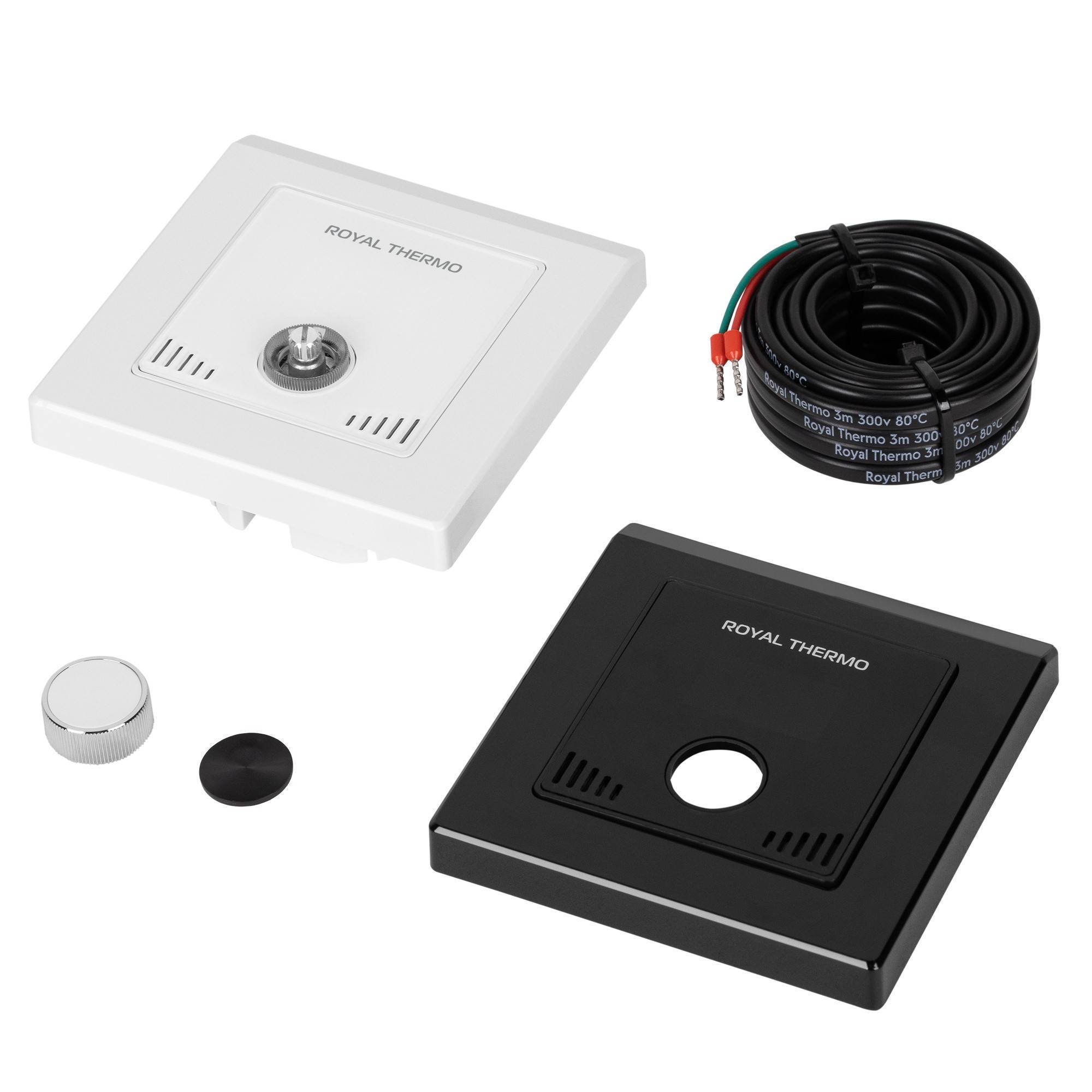 Нагревательный кабель Royal Thermo Doublepower Cable RTDC 2-17-100 с терморегулятором RTI-16 НС-1686010