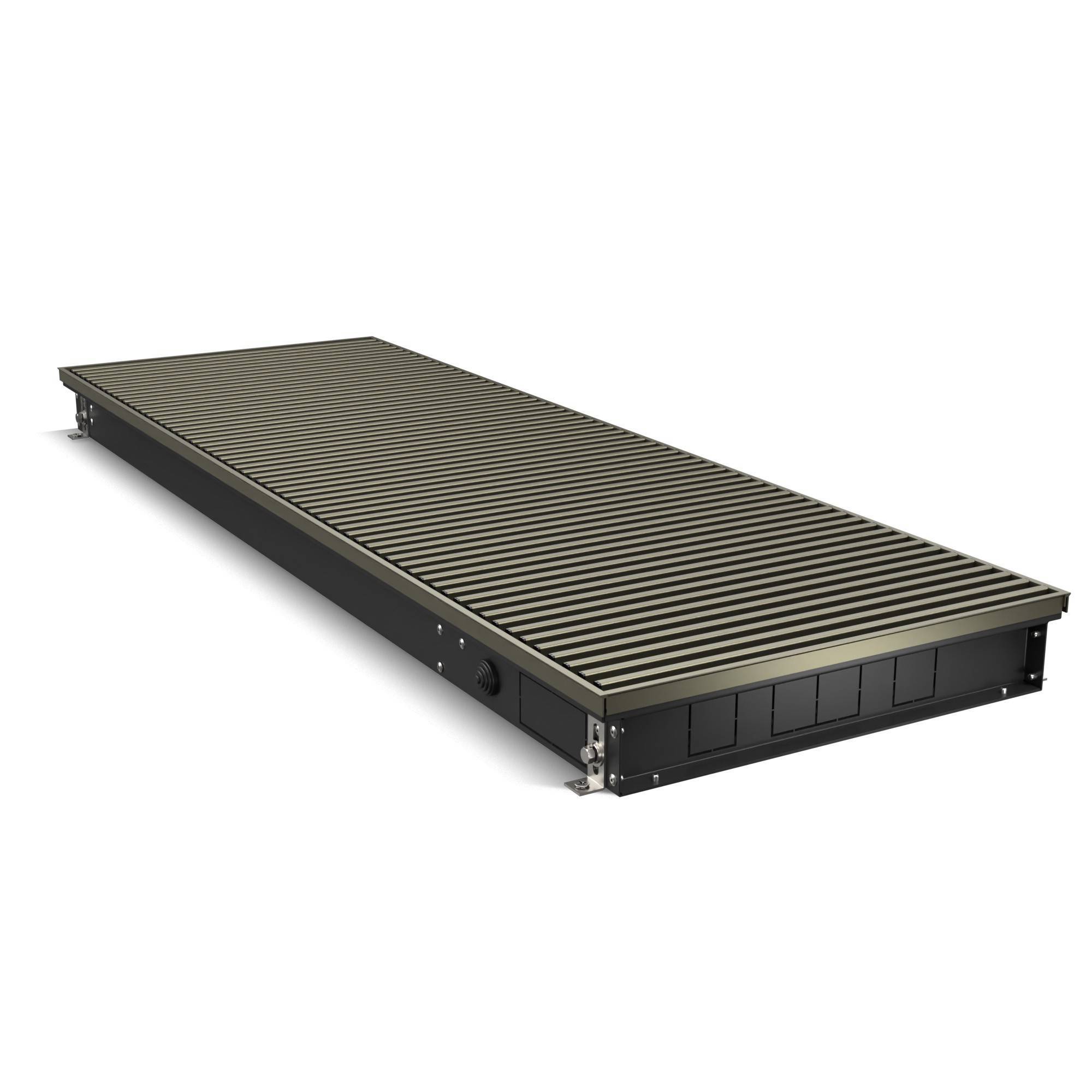 Конвектор внутрипольный Royal Thermo ATRIUM TURBO 80x400x800 мм с вентилятором Dark Bronze НС-1699108