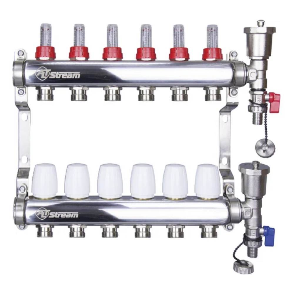 Группа коллекторная Altstream с расходомерами и воздухоотводчиком 1х10х3/4 1431723