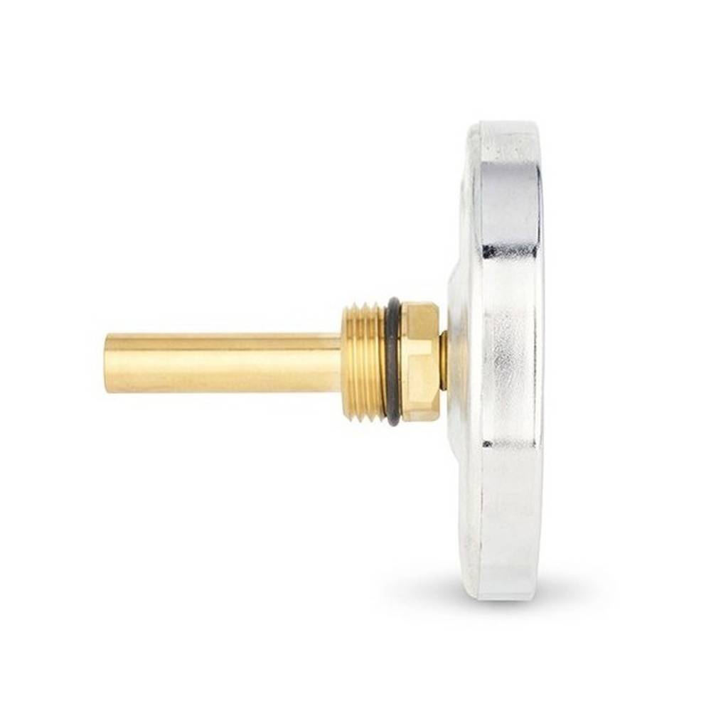 Термометр биметаллический VARMEGA 80 мм 0-120 °C погружной 1/2 штуцер 50 мм VMMT01-805004