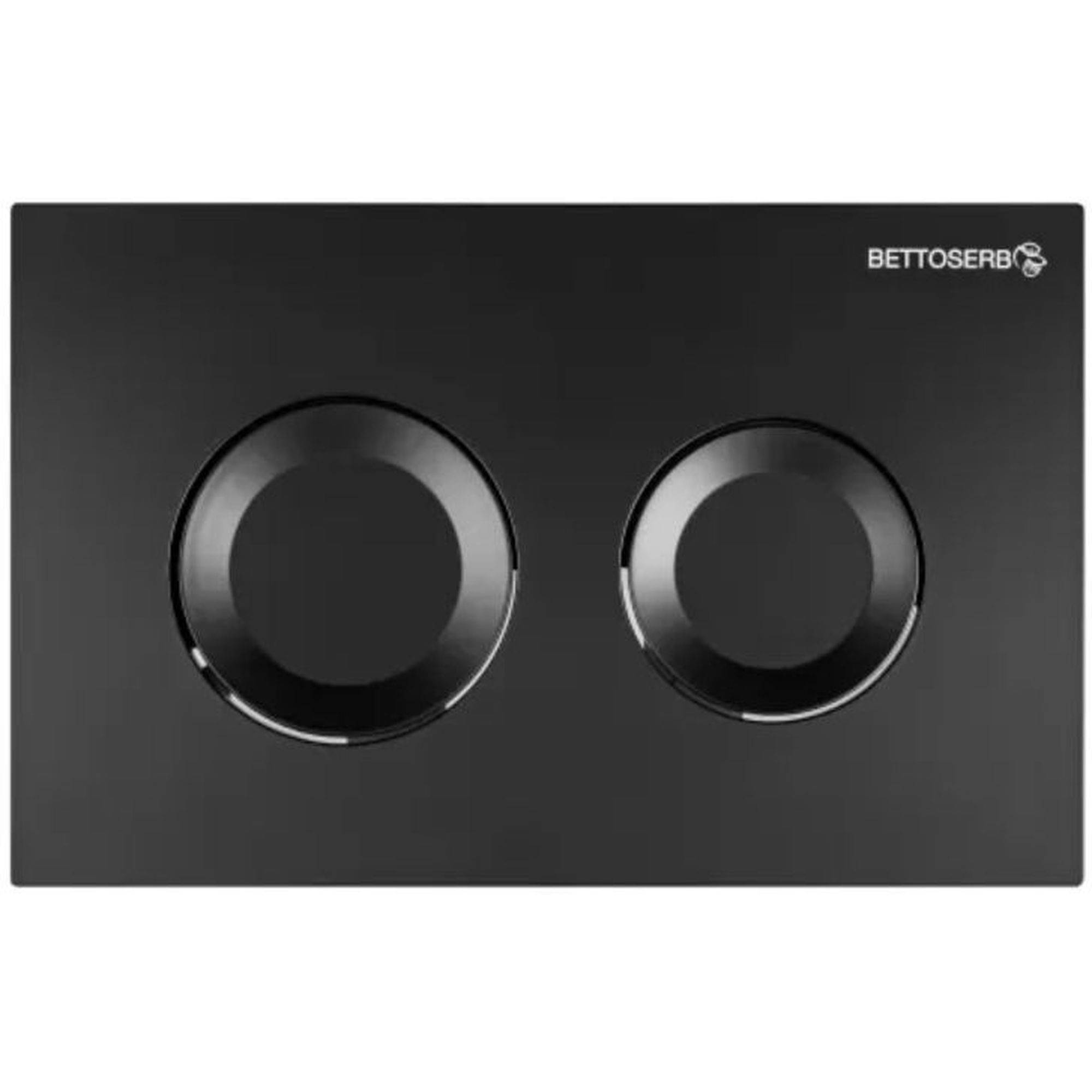 Система инсталляции для унитаза Bettoserb Sava Free Standing с клавишей смыва Cool черный матовый круглая 1637760