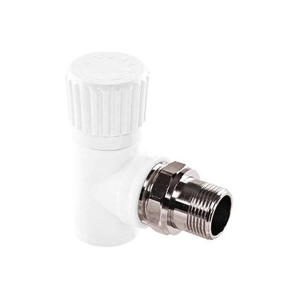 Вентиль радиаторный TEBO Technics PP-R угловой серый 25x3/4 031060414