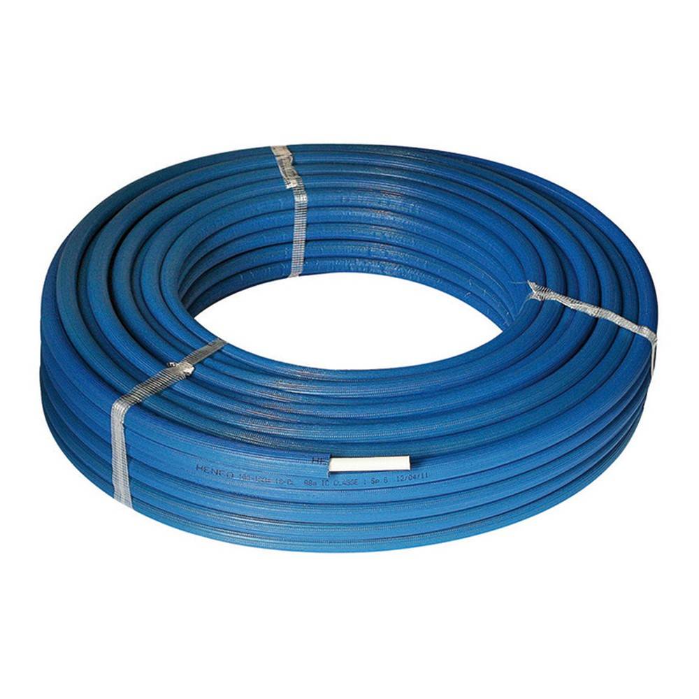 Труба металлопластиковая HENCO RIXc в синей изоляции 13 мм 26х3 мм бухта 50 м 26-R2603-I13-B
