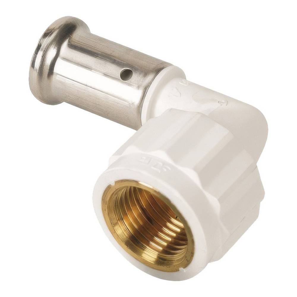 Угольник 90° HENCO PVDF Press 16x3/8 ВР 4-1603