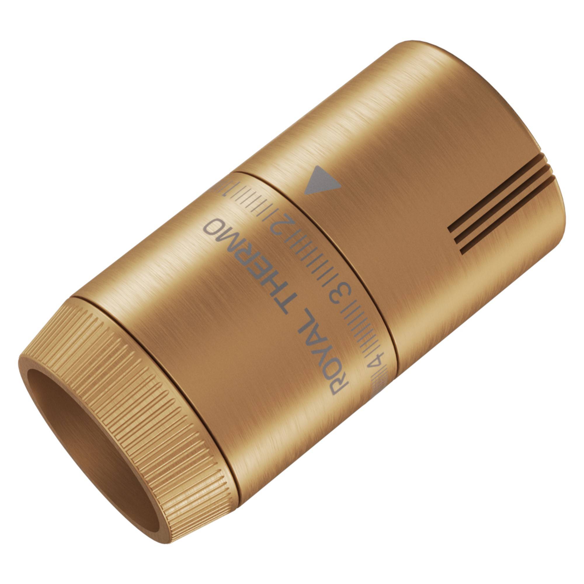 Термоголовка жидкостная Royal Thermo Design M30x1.5 золото матовое НС-1706253