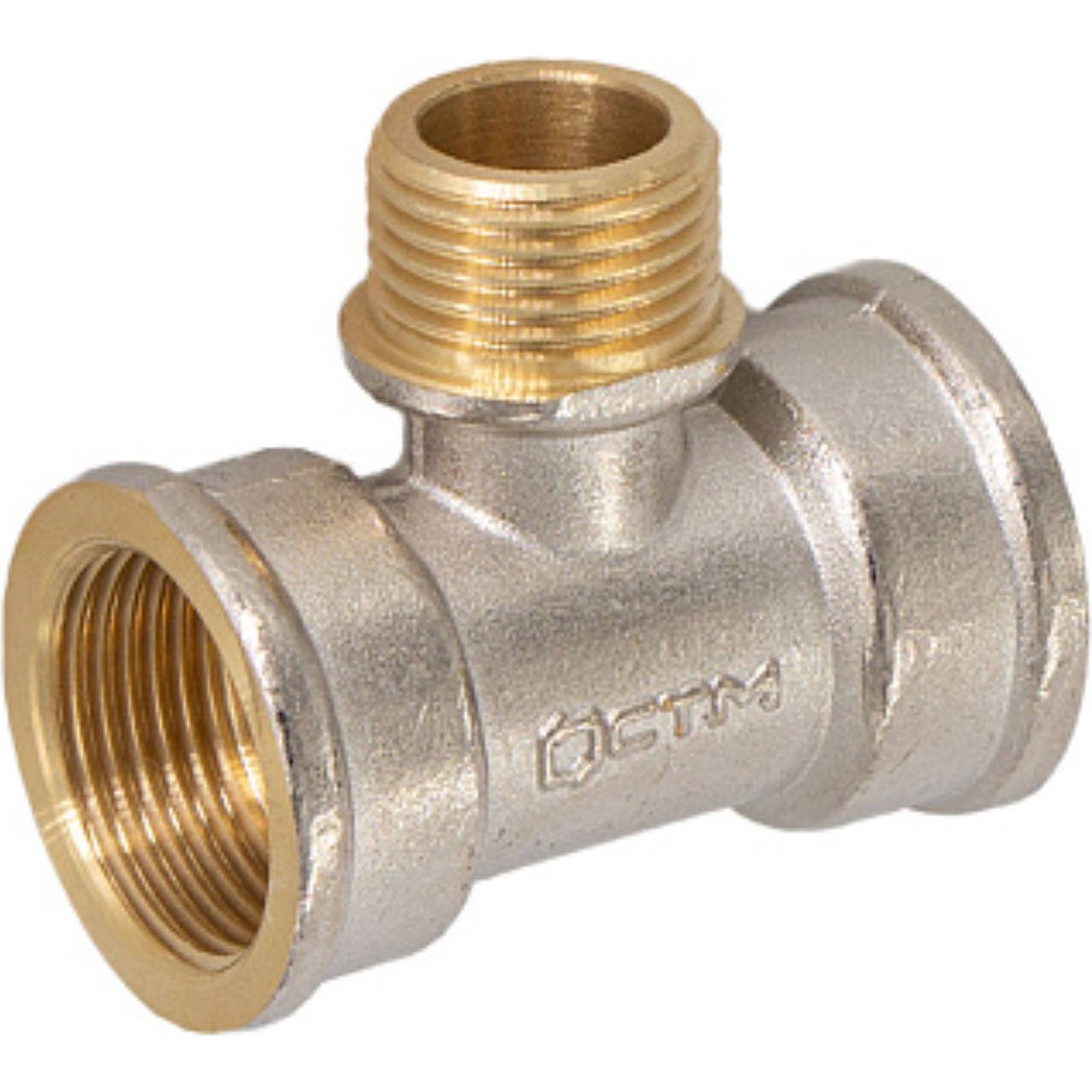 Тройник латунный переходной CTM 3/4x1/2x3/4 ВР-НР-ВР НС-1344426