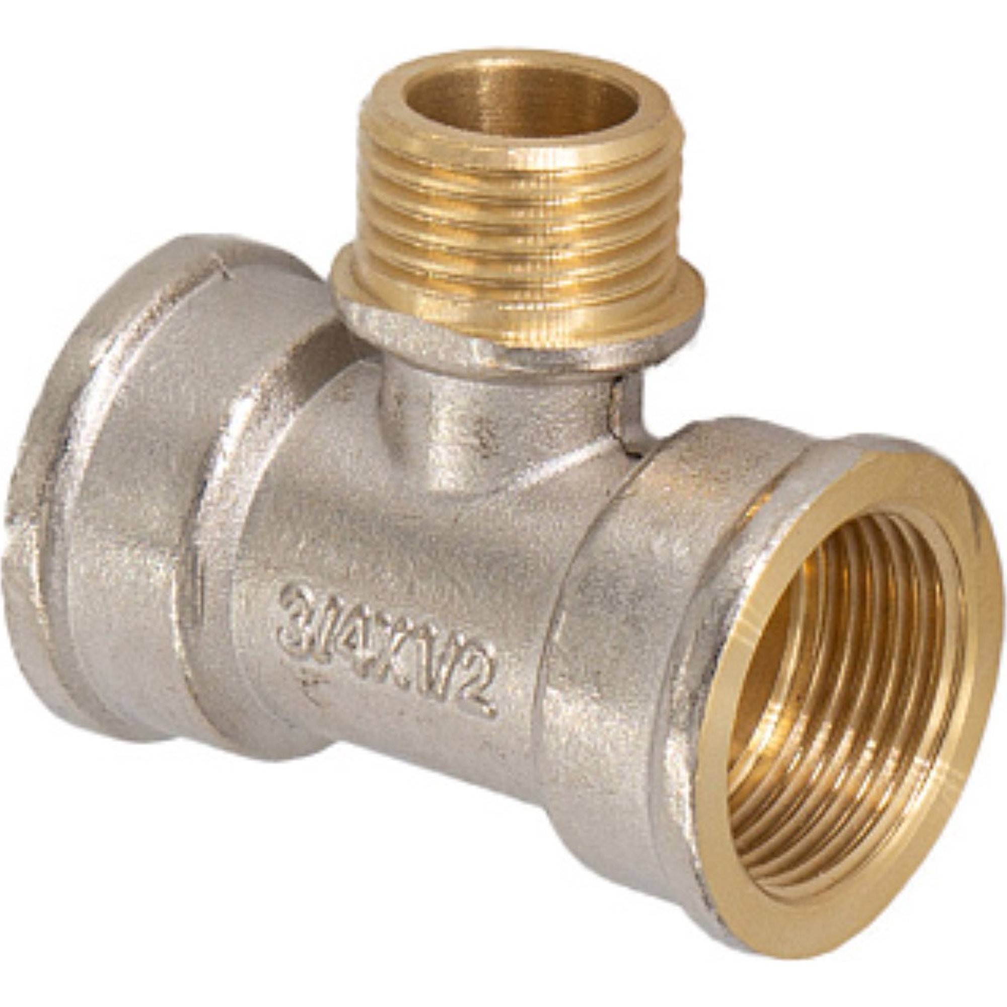 Тройник латунный переходной CTM 3/4x1/2x3/4 ВР-НР-ВР НС-1344426