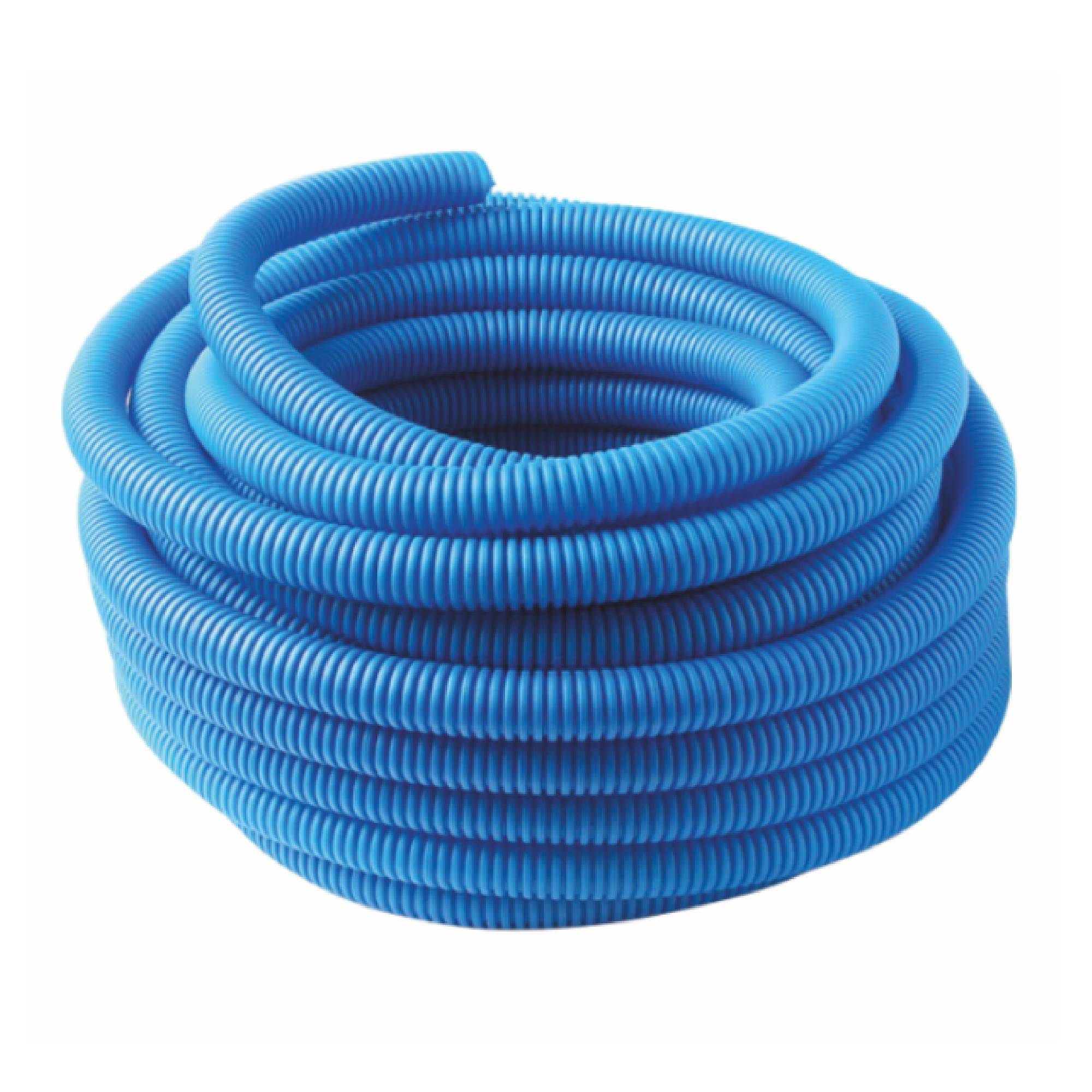 Труба гофрированная MVI ПНД Ду 20 мм (внутр. 18 мм) синяя бухта 50 м BL.20.50B