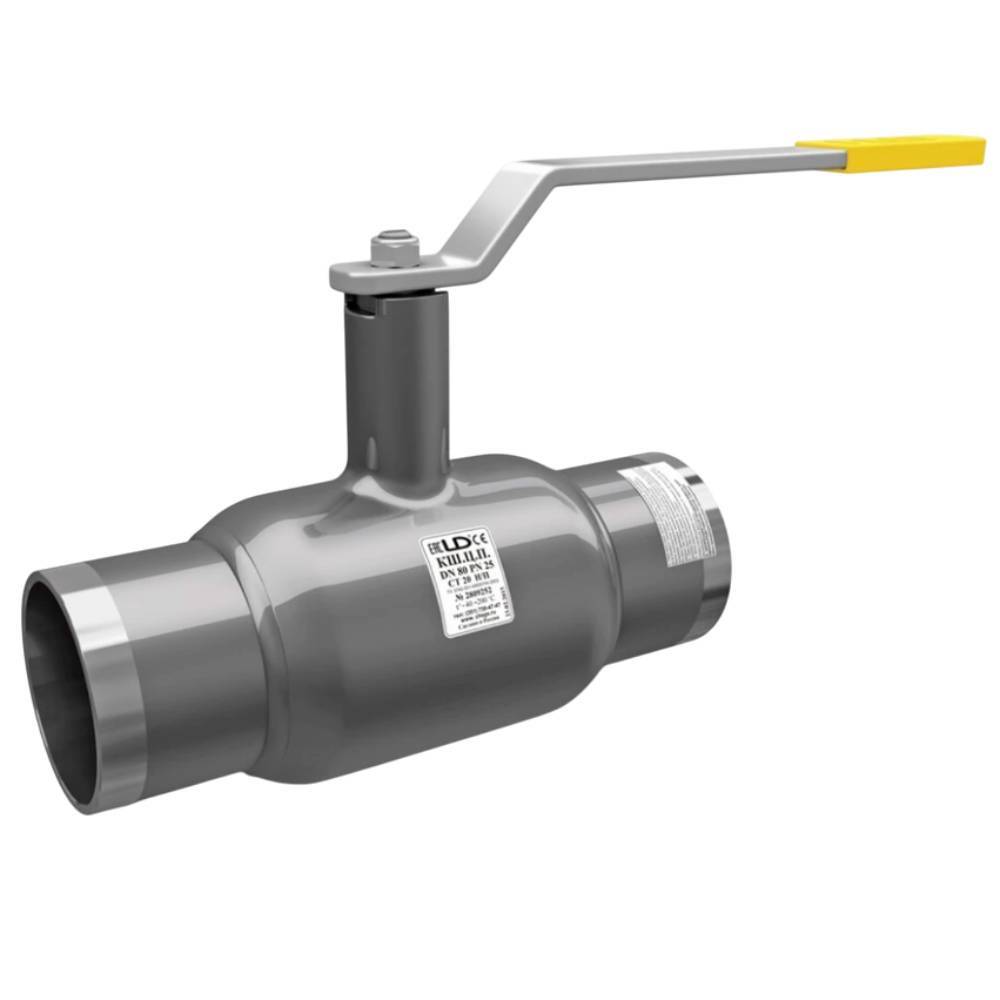 Кран шаровой LD приварной неполнопроходной Ду 200/150 Ру 25 с вертикальным редуктором H-3400 1663391