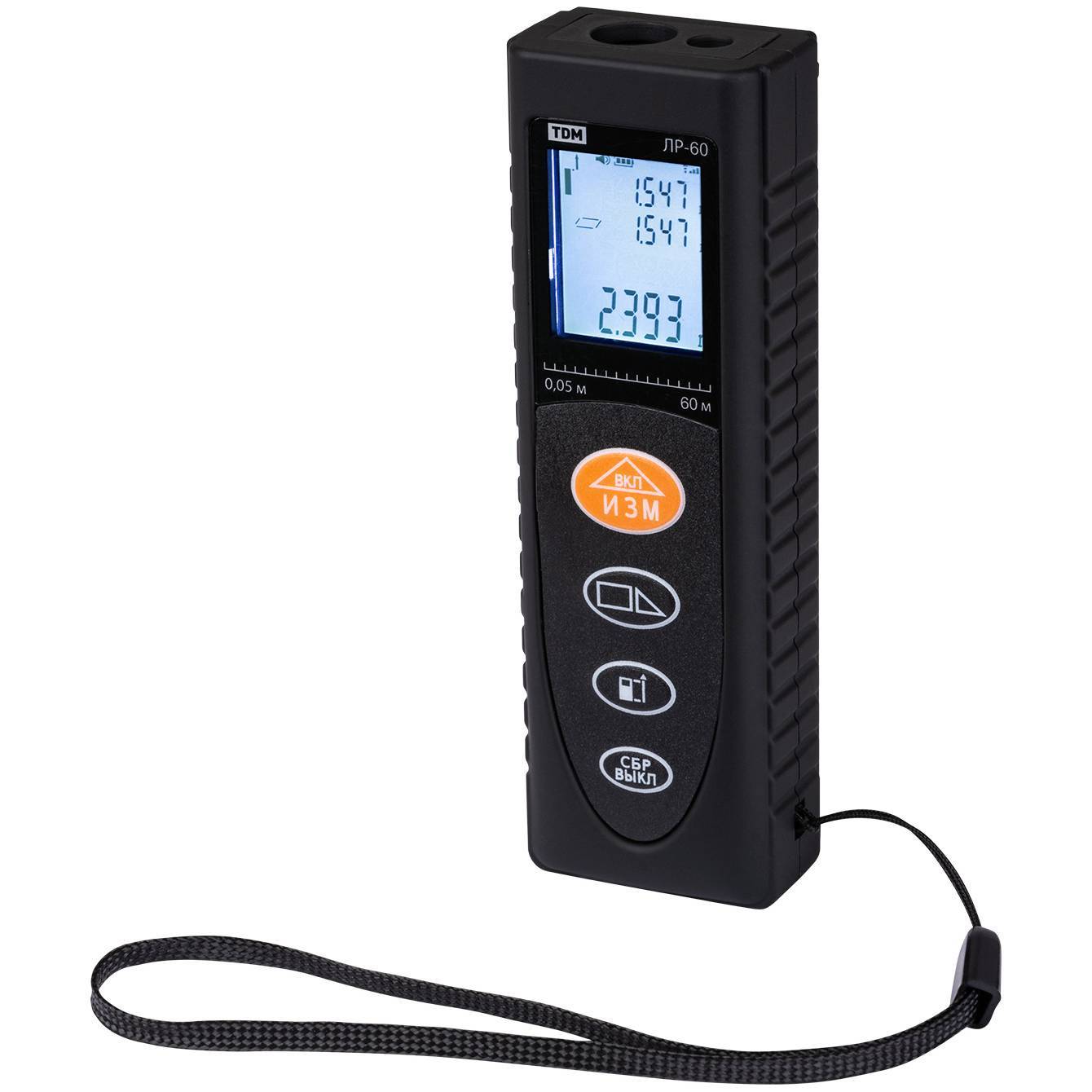 Дальномер лазерный TDM ELECTRIC Алмаз ЛР-60 60 м SQ1025-0102