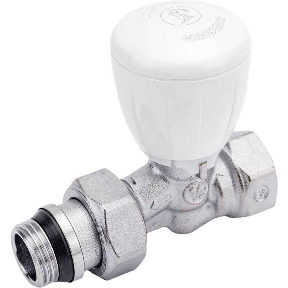Клапан радиаторный Giacomini R6TG ручной прямой 1/2 R6X033